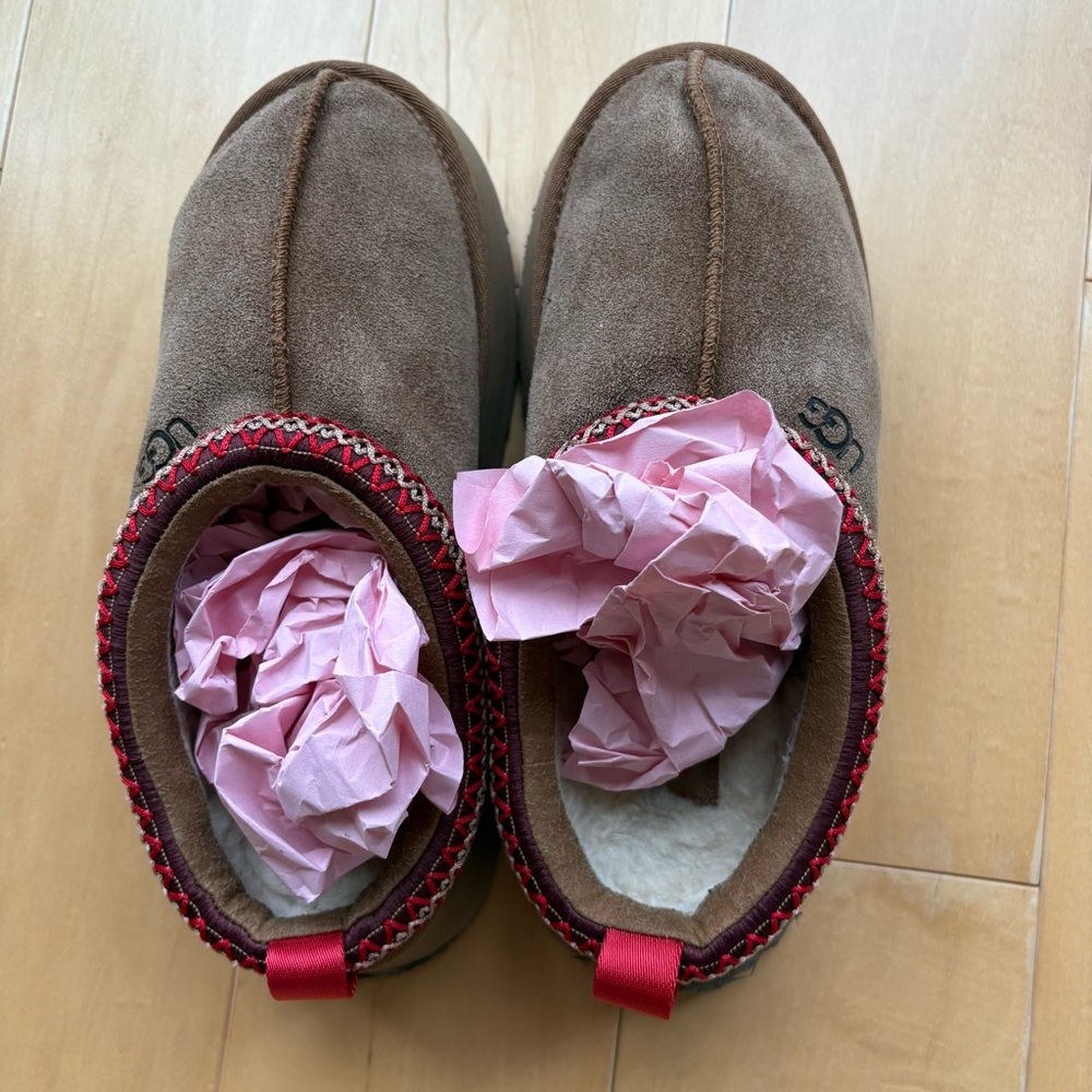 UGG Tazz Platform Slipper Chestnut Size 8